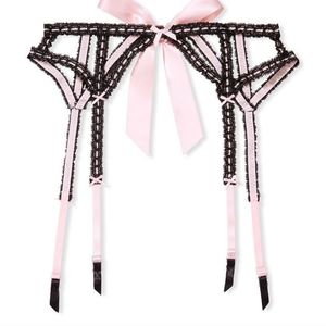 Victoria's secret dream Angel's ribbon slot very sexy garter belt XSMALL SMALL